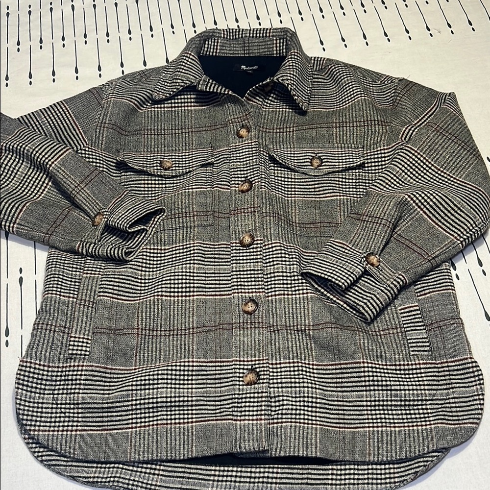 Madewell Plaid Shacket.  Size XS